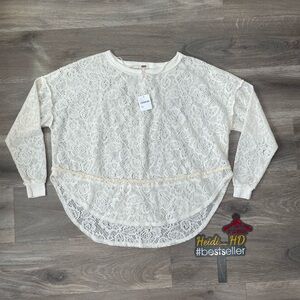 Free People | Lace Long Sleeve New With Tag